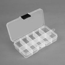 Load image into Gallery viewer, 10 Slots Adjustable Plastic Jewelry Box Storage Case Craft Jewelry Organizer Beads Jewelry Making Jewelry Organizer Adjustable Storage Box Plastic Compartments Organizer for Jewelry