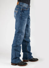 Load image into Gallery viewer, Tin Haul 421 Regular Joe Stretch Deco Pockets (Medium Wash) - Men's Bootcut Jeans