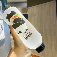 Load image into Gallery viewer, 1000ml Water Bottles Cute Panda Bear Cup With Straw Transparent Cartoon Water Bottle Drinkware Frosted Cup Leak-proof Plastic Straw Cartoon Frosted Leak Proof Panda Bear Pattern Transparent Water Cup Sports Drink Water Bottle