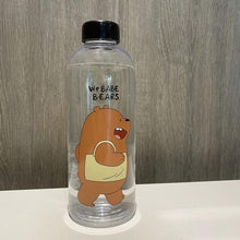 Load image into Gallery viewer, 1000ml Water Bottles Cute Panda Bear Cup With Straw Transparent Cartoon Water Bottle Drinkware Frosted Cup Leak-proof Plastic Straw Cartoon Frosted Leak Proof Panda Bear Pattern Transparent Water Cup Sports Drink Water Bottle