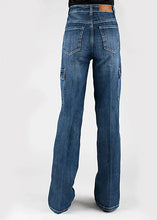 Load image into Gallery viewer, Tin Haul 870 Claire Cargo Wide Leg ( Denim Medium Wash )- Women's Jeans
