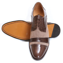 Load image into Gallery viewer, Yuma Leather Textile Derby Style Dress Shoes