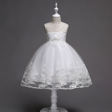 Load image into Gallery viewer, First Communion Flower Girl Dress - Mandotos Lace Trim Tulle Bead Embroidery