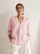 Load image into Gallery viewer, 100% Linen Dress Shirt JOANNA
