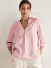 Load image into Gallery viewer, 100% Linen Dress Shirt JOANNA