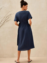 Load image into Gallery viewer, 100% Linen Kimono Dress CELESTE