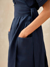 Load image into Gallery viewer, 100% Linen Kimono Dress CELESTE