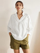 Load image into Gallery viewer, Linen Oversized Fit Pocket Shirt ELOWEN