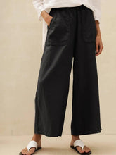 Load image into Gallery viewer, 100% Linen Pocket Wide Leg Pants THALIA