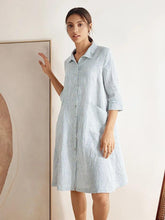 Load image into Gallery viewer, 100% Linen Shirt Dress MADISON