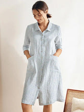 Load image into Gallery viewer, 100% Linen Shirt Dress MADISON