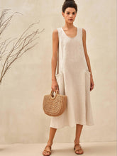 Load image into Gallery viewer, 100% Linen Swing Beach Tank Dress GIANA