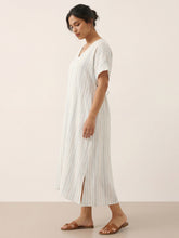Load image into Gallery viewer, 100% Linen Back-Tied Waist Maxi Dress HANA