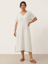 Load image into Gallery viewer, 100% Linen Back-Tied Waist Maxi Dress HANA