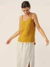 Load image into Gallery viewer, 100% Linen Beaded Hem Camisole Bree