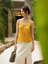 Load image into Gallery viewer, 100% Linen Beaded Hem Camisole Bree