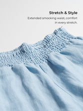 Load image into Gallery viewer, 100% Linen Broad Elastic Waistband Pants TALIA