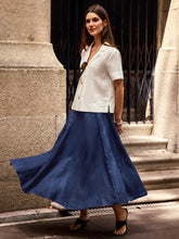 Load image into Gallery viewer, 100% Linen A-Line Skirt JEMMA