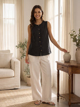 Load image into Gallery viewer, 100% Linen Buttons Down Tank Top ERIN