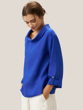 Load image into Gallery viewer, 100% Linen Draped Neck Top HOLLIS