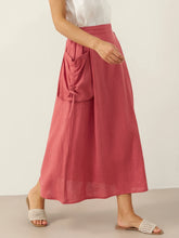 Load image into Gallery viewer, 100% Linen Drawstring Pocket Skirt TESS