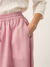 Load image into Gallery viewer, 100% Linen Drawstring Lantern Maxi Skirt with Pockets ROXANNE
