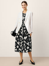 Load image into Gallery viewer, 100% Linen Floral Printed Gathered Maxi Dress ELODIE