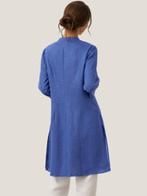 Load image into Gallery viewer, 100% Linen Hand Button Long Top DILLON