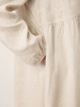 Load image into Gallery viewer, 100% Linen Sculpted-Hood Caftan Maxi Dress LINETTE