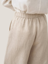 Load image into Gallery viewer, 100% Linen Pocket Wide Leg Pants THALIA