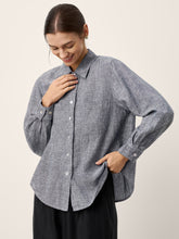 Load image into Gallery viewer, 100% Linen Relaxed Drop Shoulder Pocket Shirt ASTER
