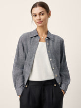 Load image into Gallery viewer, 100% Linen Relaxed Drop Shoulder Pocket Shirt ASTER