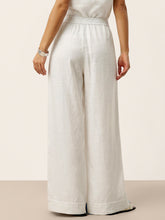 Load image into Gallery viewer, 100% Linen Sculpted Pleat Elasticated Back Relaxed Pants VERIDIANA