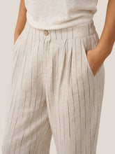 Load image into Gallery viewer, 100% Linen Sketch Stripe Suit Set ELOISE