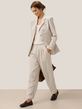 Load image into Gallery viewer, 100% Linen Sketch Stripe Suit Set ELOISE