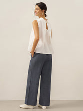 Load image into Gallery viewer, 100% Linen Structured Collar Sleeveless Blouse BLAIR
