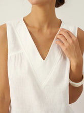 Load image into Gallery viewer, 100% Linen V-Neck Sleeveless Tank Top NICOLE