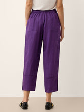 Load image into Gallery viewer, 100% Linen Artisan Button Tapered Pants KATHERINE