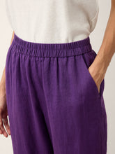 Load image into Gallery viewer, 100% Linen Artisan Button Tapered Pants KATHERINE