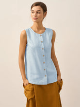 Load image into Gallery viewer, 100% Linen Buttons Down Tank Top ERIN