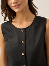 Load image into Gallery viewer, 100% Linen Buttons Down Tank Top ERIN