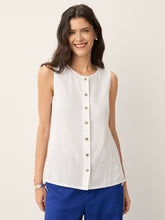 Load image into Gallery viewer, 100% Linen Buttons Down Tank Top ERIN