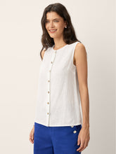 Load image into Gallery viewer, 100% Linen Buttons Down Tank Top ERIN