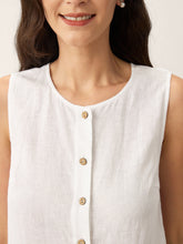 Load image into Gallery viewer, 100% Linen Buttons Down Tank Top ERIN