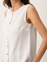 Load image into Gallery viewer, 100% Linen Buttons Down Tank Top ERIN