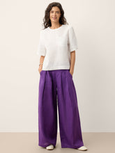 Load image into Gallery viewer, 100% Linen Drop Shoulder Boxy Top REGINA