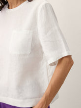 Load image into Gallery viewer, 100% Linen Drop Shoulder Boxy Top REGINA