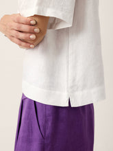Load image into Gallery viewer, 100% Linen Drop Shoulder Boxy Top REGINA
