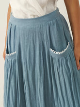 Load image into Gallery viewer, 100% Linen Lace-Up Pocket Skirt FENLA