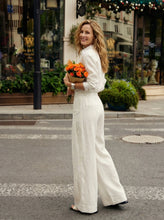 Load image into Gallery viewer, 100% Linen Sculpted Pleat Elasticated Back Relaxed Pants VERIDIANA